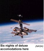 [Image of Mir space station]