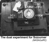[Image of dust experiment]