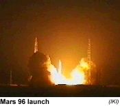 [Image of Mars 96 launch]