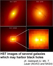 [HST images of black holes]