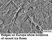 [image of surface of Europa]