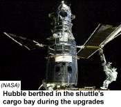 [image of Hubble in cargo bay]