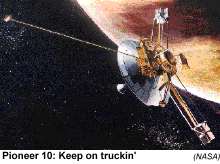 [illus. of Pioneer 10 spacecraft]