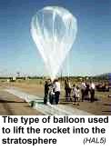 [image of HALO launch balloon]