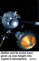 [illus. of Galileo spacecraft and probe]