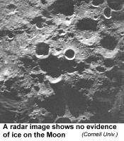 [radar image of Moon]