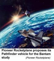 [illus. of Pioneer Rocketplane's Pathfinder]