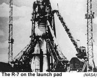 [image of R-7 rocket]