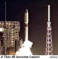 [image of Cassini launch]