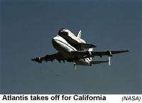 [image of Atlantis and 747]